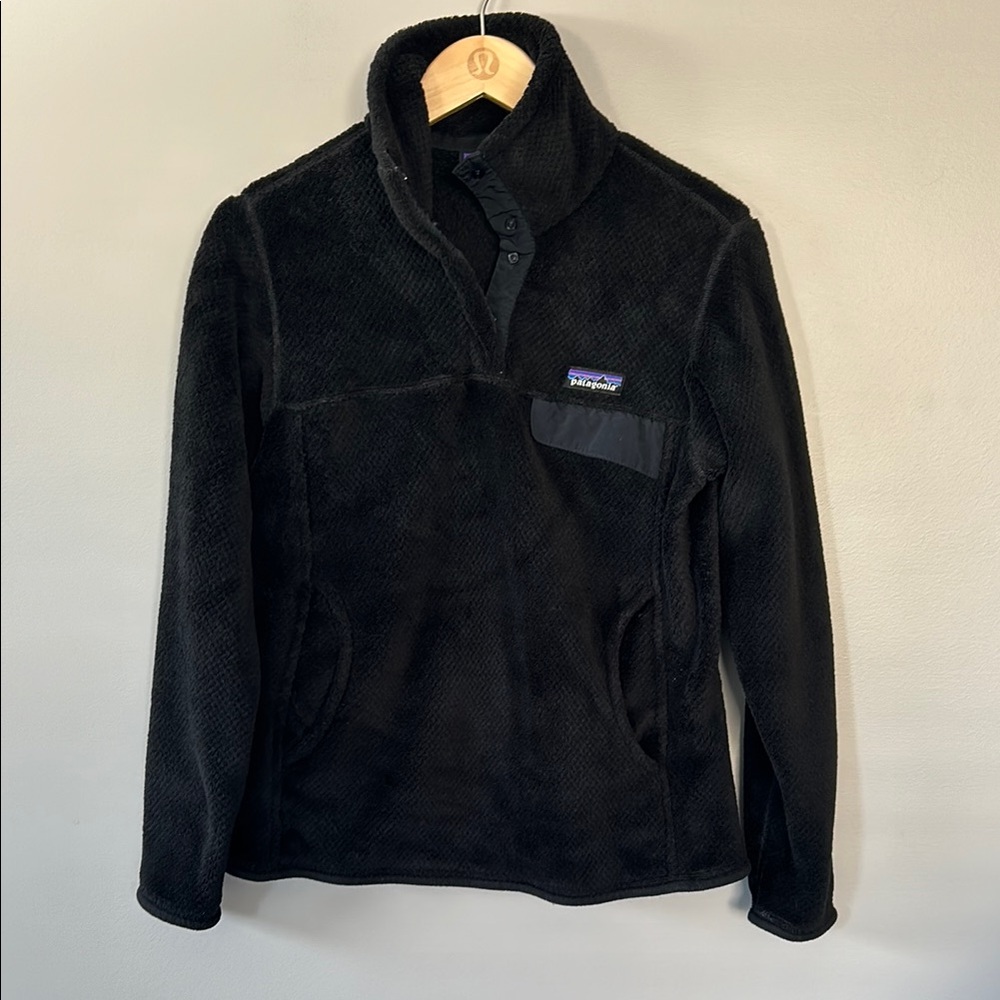 Patagonia Re-Tool SnapT Black Fleece Pullover Size‎ Small